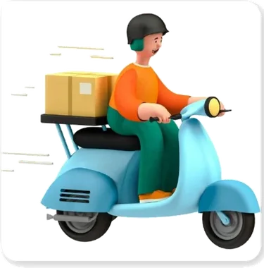 Fast delivery scooter