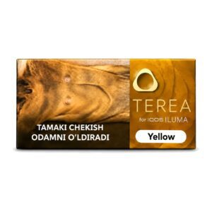 TEREA Yellow Uzbekistan heated tobacco sticks pack for IQOS ILUMA