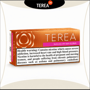 IQOS TEREA Amber Italy heated tobacco stick pack for IQOS ILUMA with nicotine health warning
