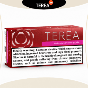 IQOS TEREA Sienna Italy deep red tobacco stick pack for IQOS ILUMA with nicotine warning